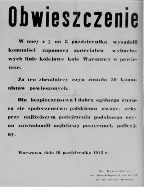 Obwieszczenia 1942