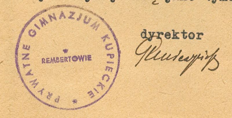 Prywatne Gimnazjum Kupieckei 1946