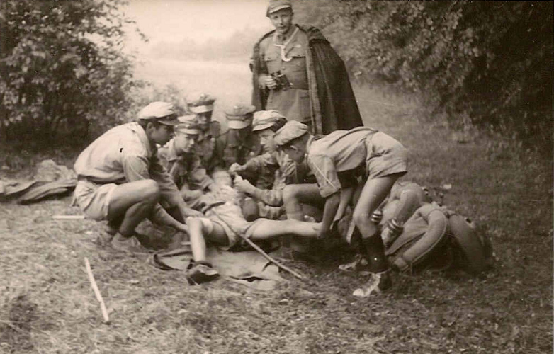 Obóz nad jeziorem Sośno, sierpień 1957